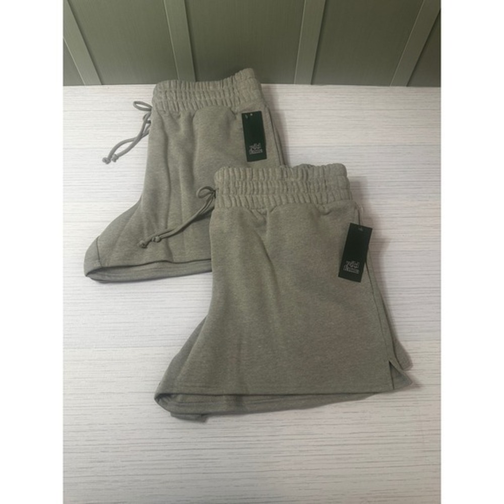 Wild Fable Women Light Grey High-Rise Sweat Shorts XL NWT Lounge Athleisure